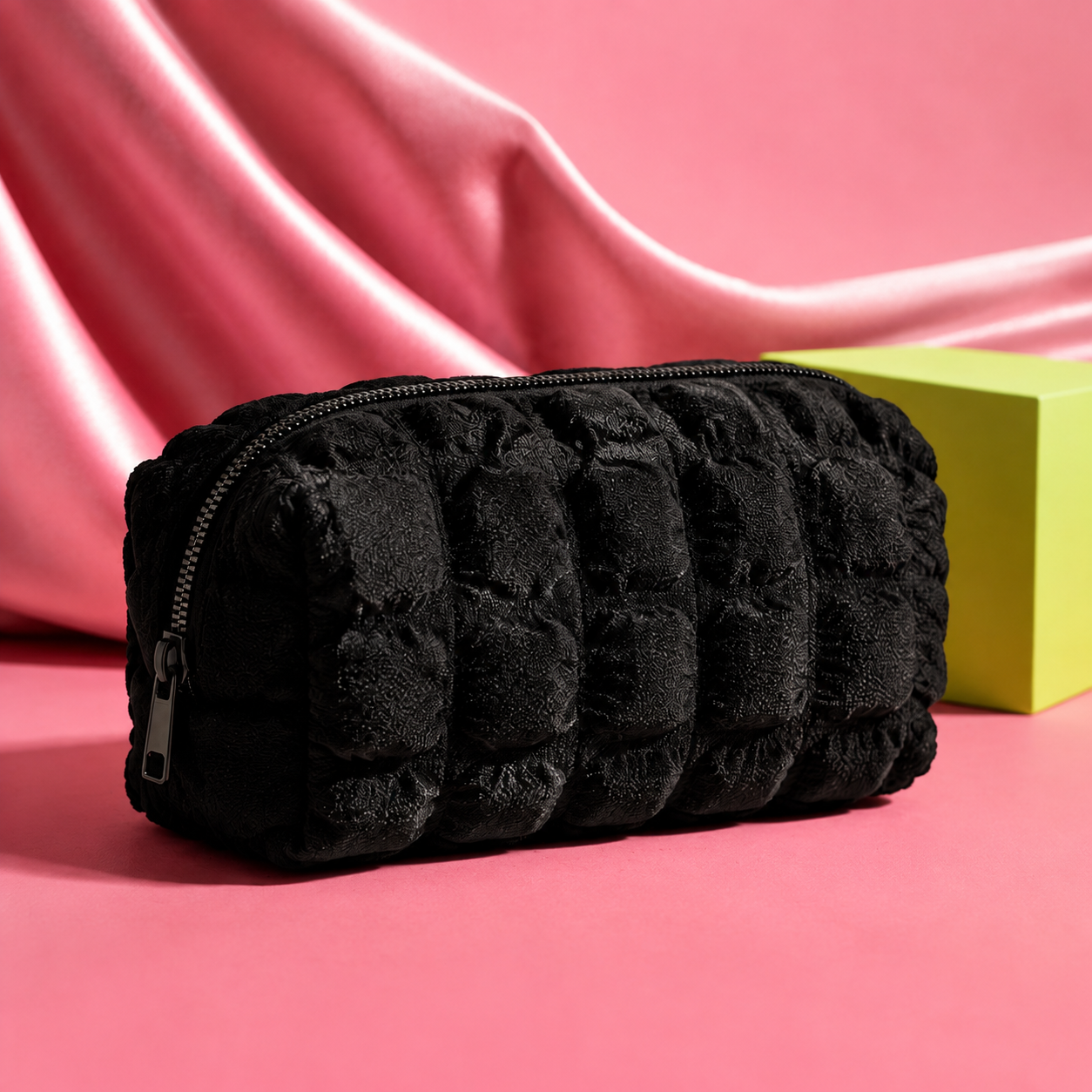 Bolsa Cosmética de Cierre Estilo Coreano, Neceser de Gran Capacidad para Viaje